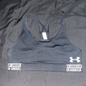 Youth L Under Armour Sports Bra - Black Lightly Worn
